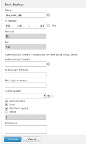 SAML - AAA IdP Server